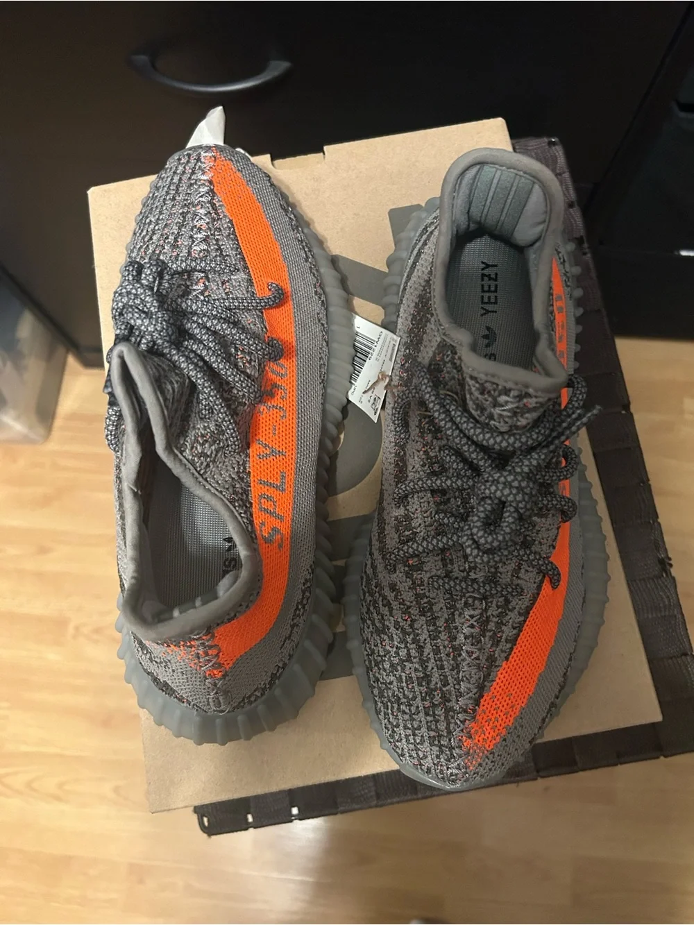 adidas Yeezy Boost 350 V2 Men’s Sneakers - Grey and Orange